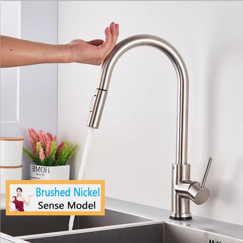 Rozin Smart Touch Kitchen Faucet With Pull Out Sensor