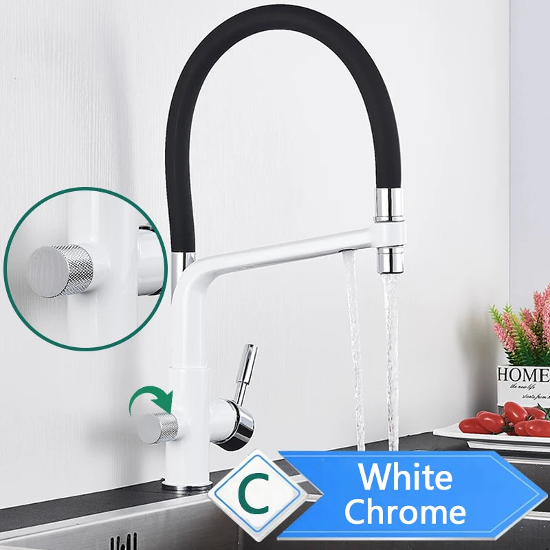 Rozin Purification Kitchen Faucet Pull Out Water Filter