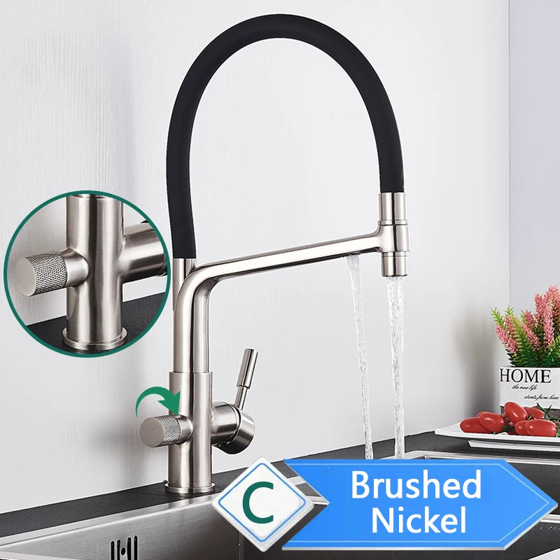 Rozin Purification Kitchen Faucet Pull Out Water Filter