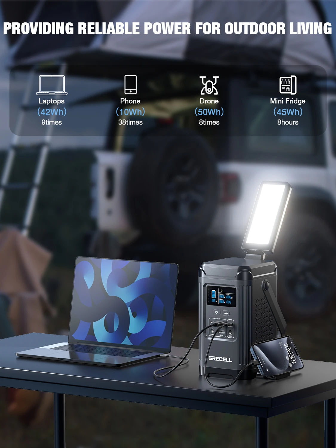 EBL 240W Portable Power Station LiFePO4 Solar Generator