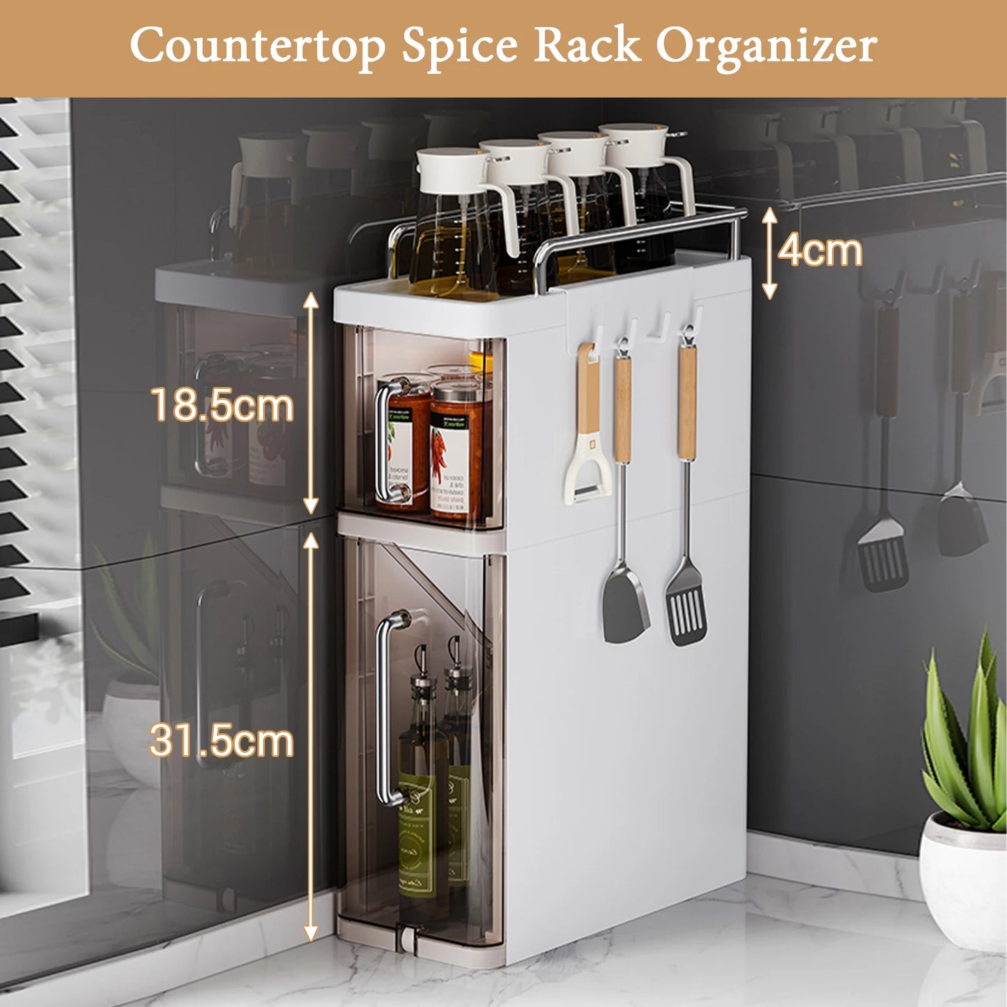 Everyday EssentialsOnline 2-3 Layer Kitchen Utensil Rack
