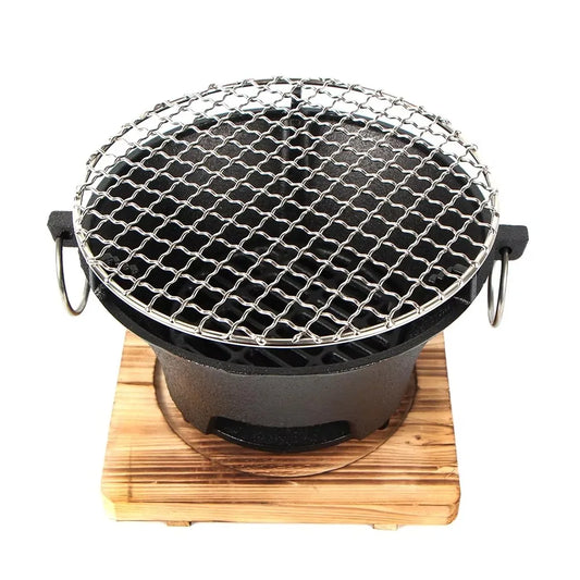 HOMEFISH Cast Iron BBQ Stove For Cooking And Camping