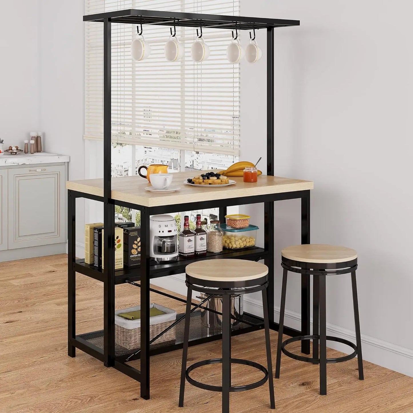 Everyday EssentialsOnline HiMISSH Kitchen Island with Storage