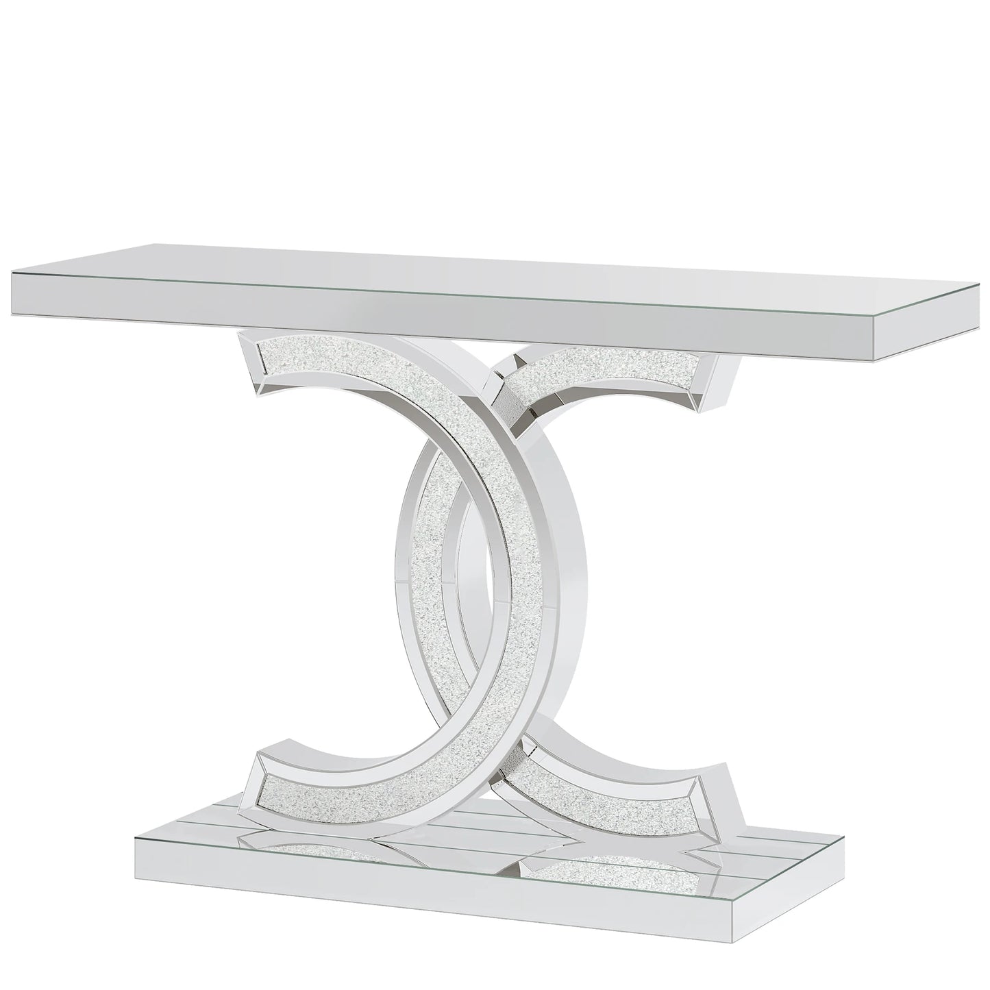 Tribesigns Entryway Table Modern Console Geometric Legs