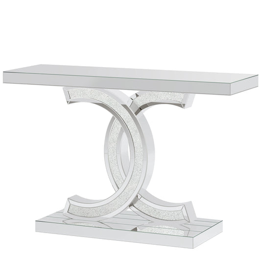 Tribesigns Entryway Table Modern Console Geometric Legs