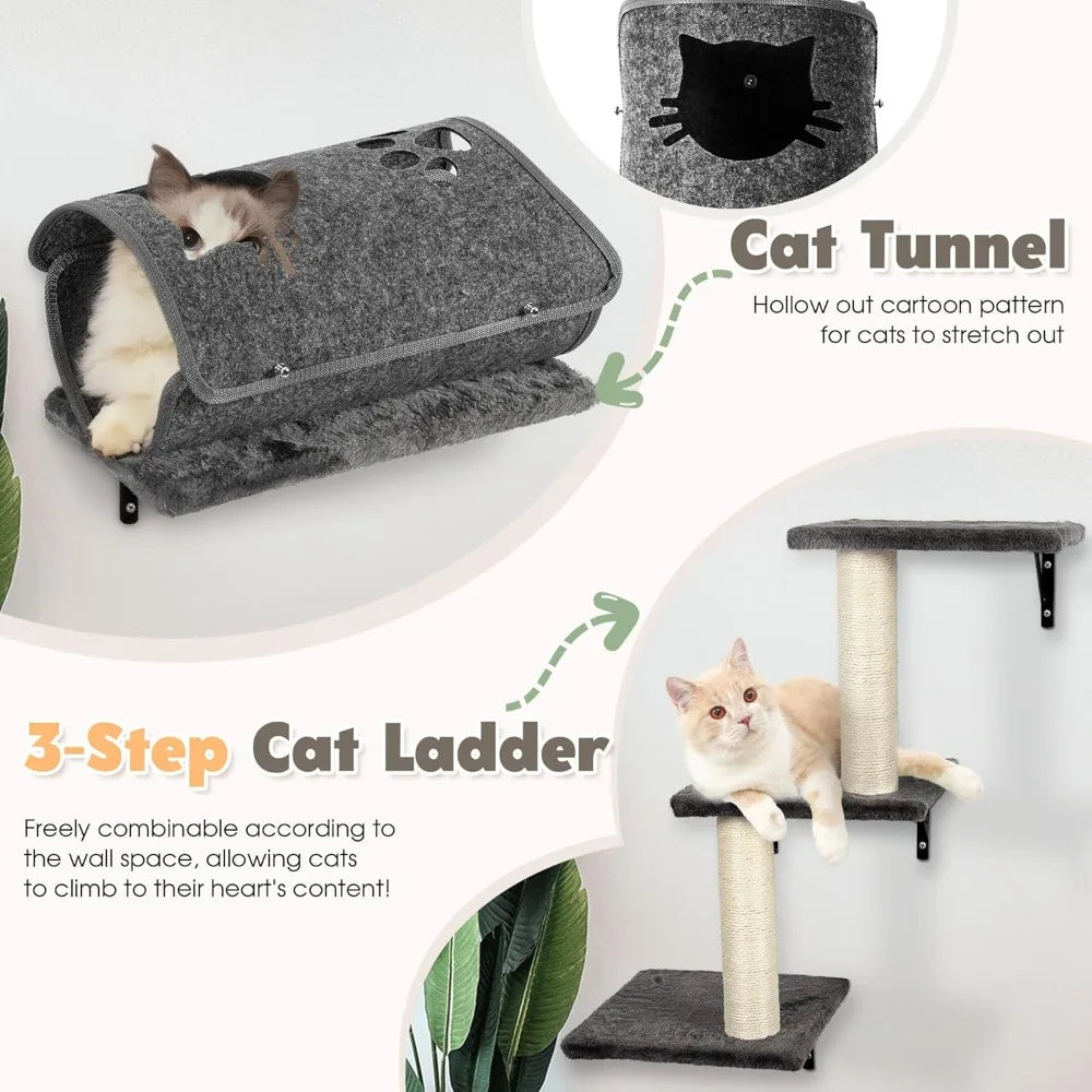 Zhiyong Wall Mounted Cat Climber Set Cat Furniture