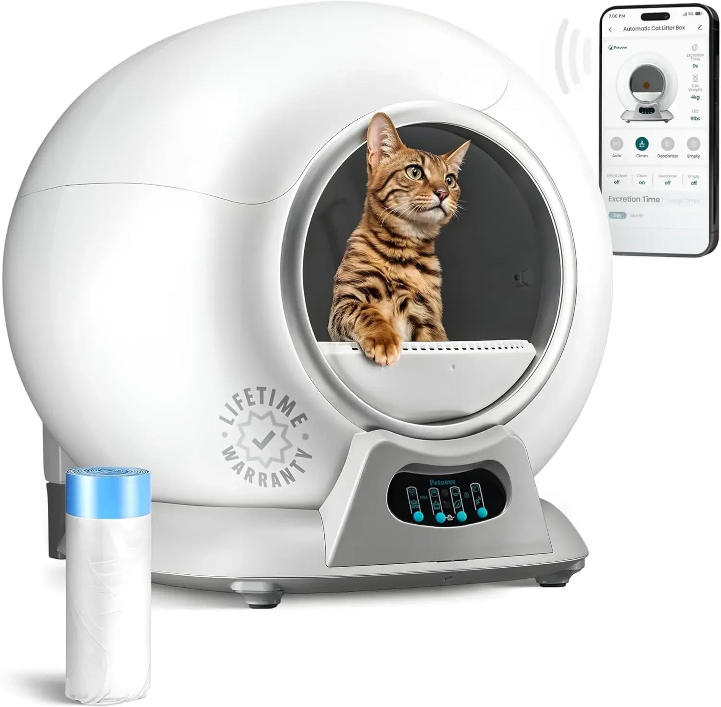 Everyday EssentialsOnline Self Clean Litter Box Auto Sensors