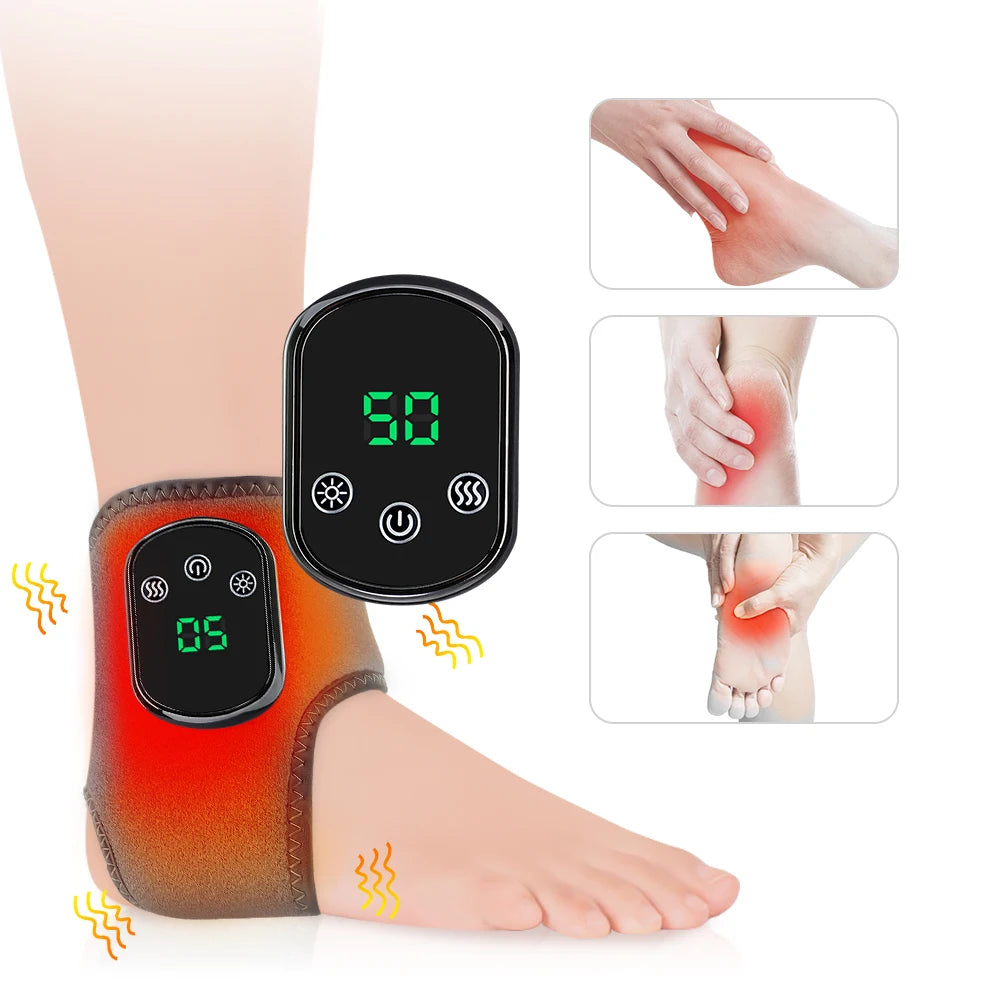 Hailicare Foot Ankle Massager Heat And Vibration Cordless