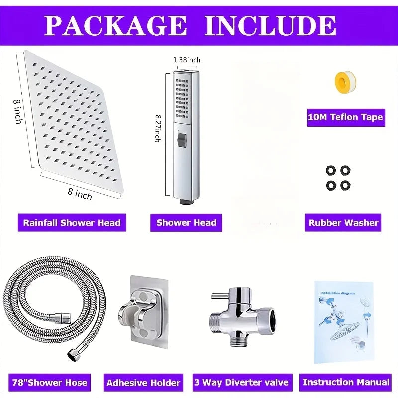 Everyday EssentialsOnline Concealed Stainless Shower Fixture