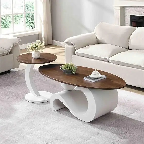 Everyday EssentialsOnline Nest Coffee Table Set Faux Marble