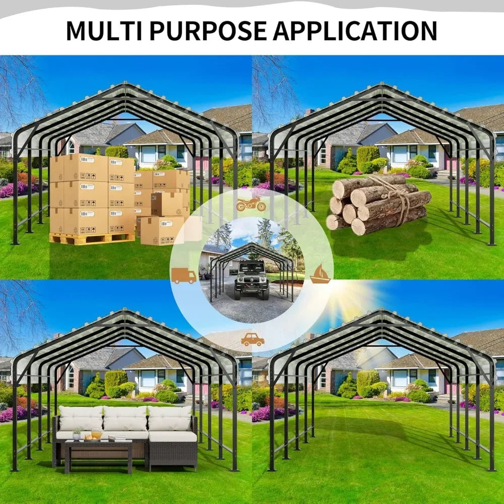 Chemical Preservative Heavy Duty Metal Carport Shelter