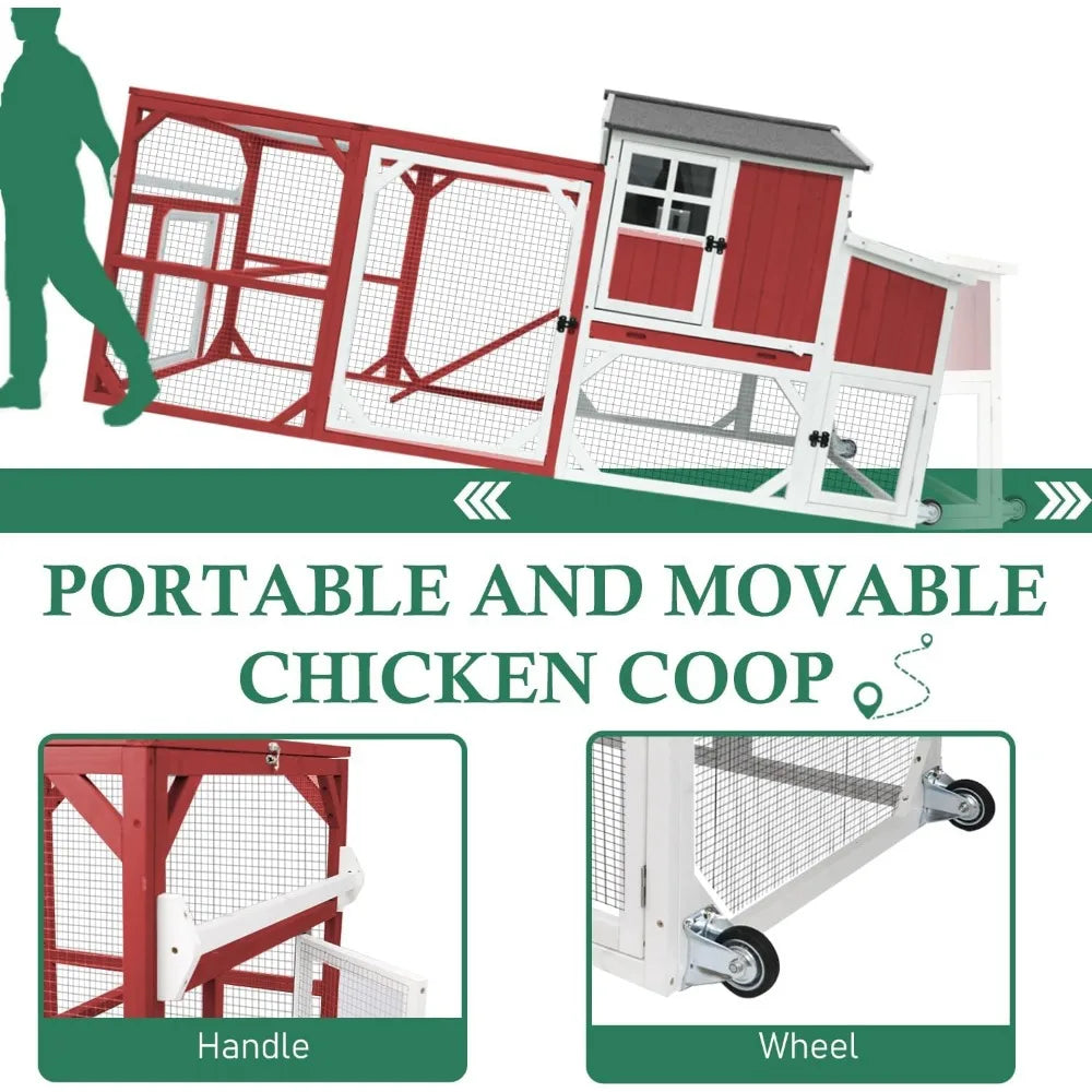 Everyday EssentialsOnline Poultry Coop With Run Nest Boxes