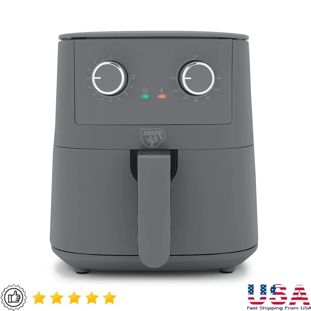 XMSJ 4.5QT Air Fryer Healthy Cooking Appliance with LED Lights