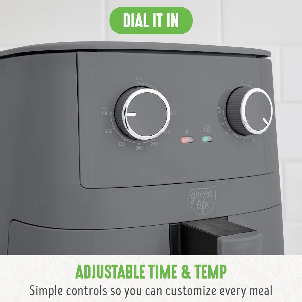 XMSJ 4.5QT Air Fryer Healthy Cooking Appliance with LED Lights