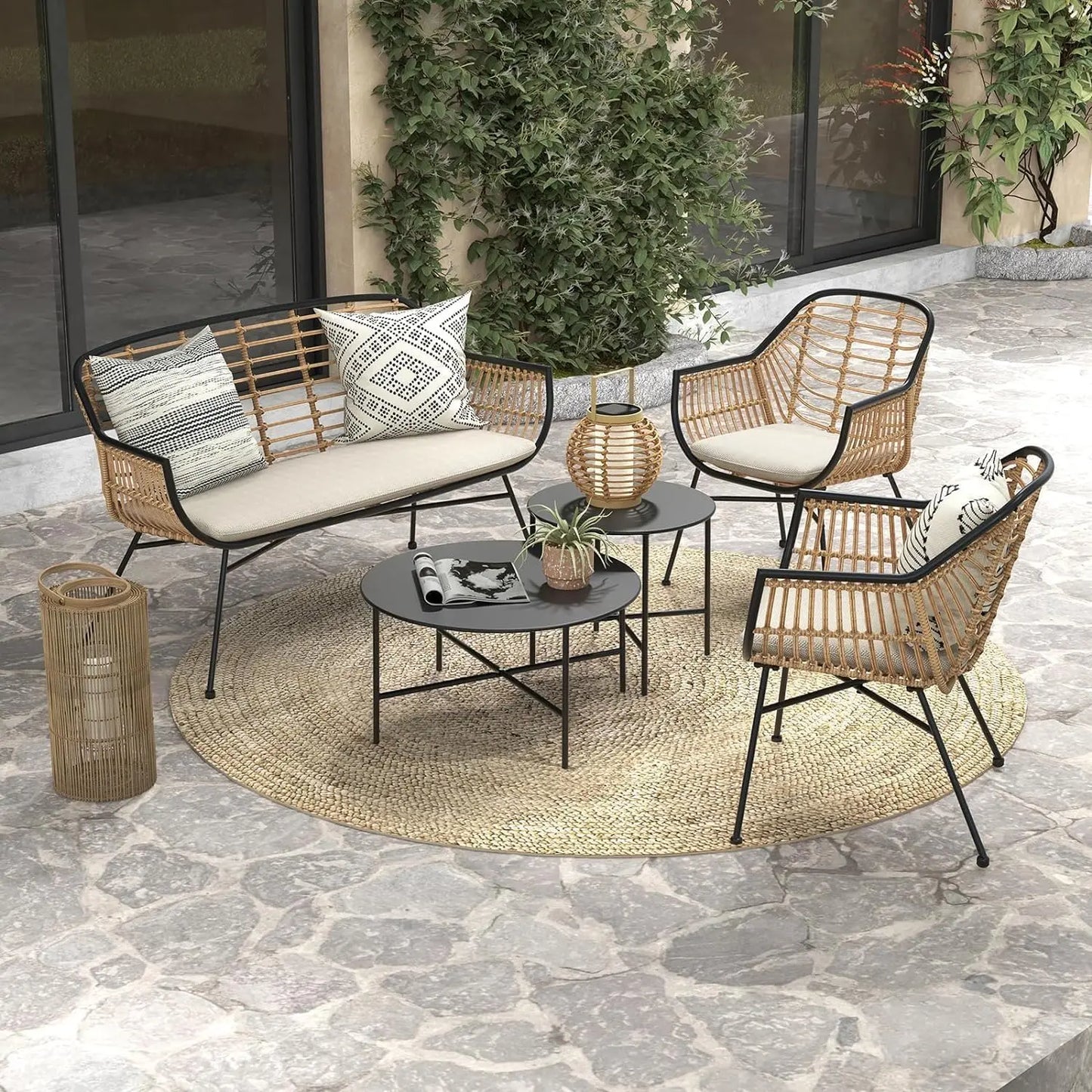 Everyday EssentialsOnline Outdoor Wicker Patio Set Cushions