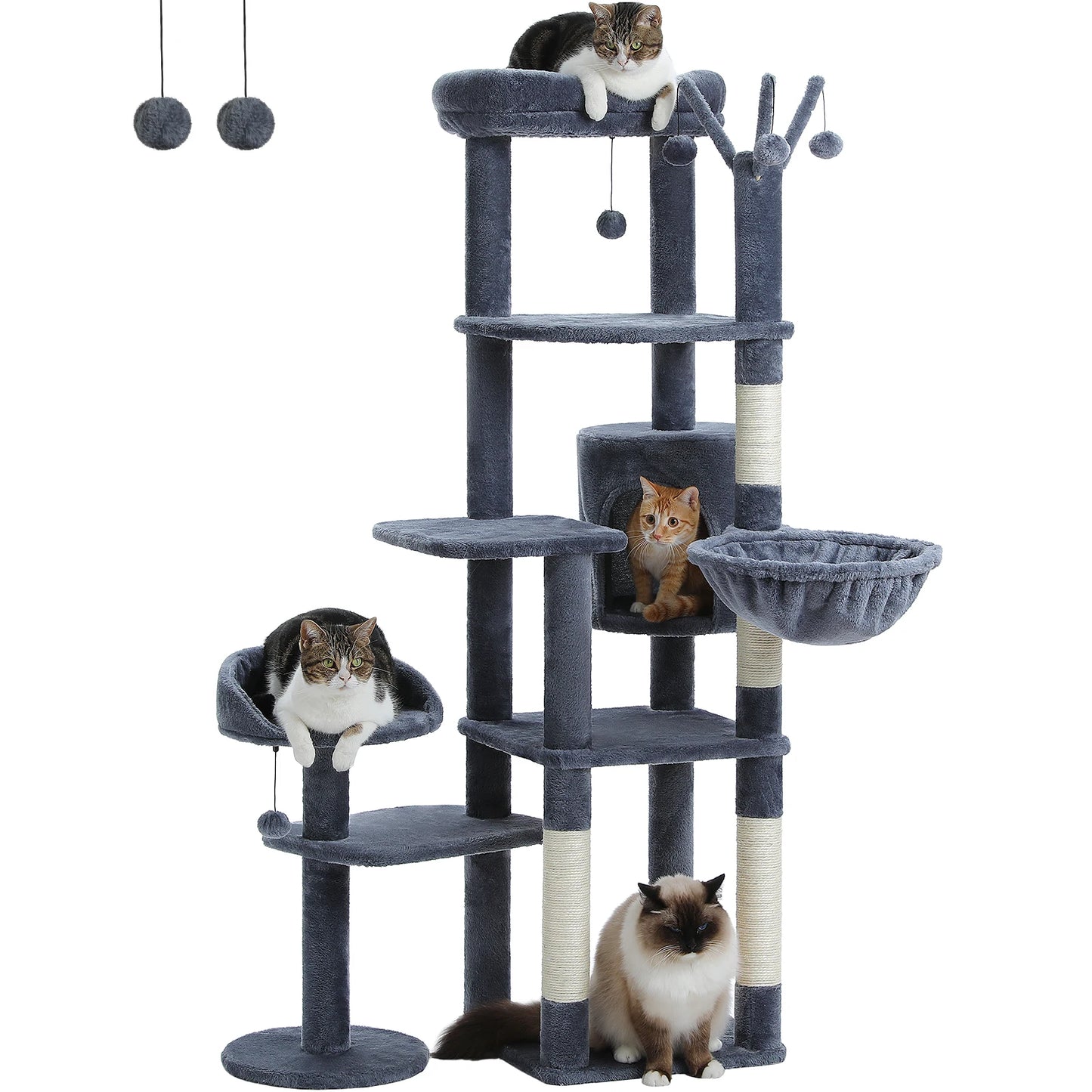 Speedy Pet Tall Cat Tree for Large Cats Cactus Tower