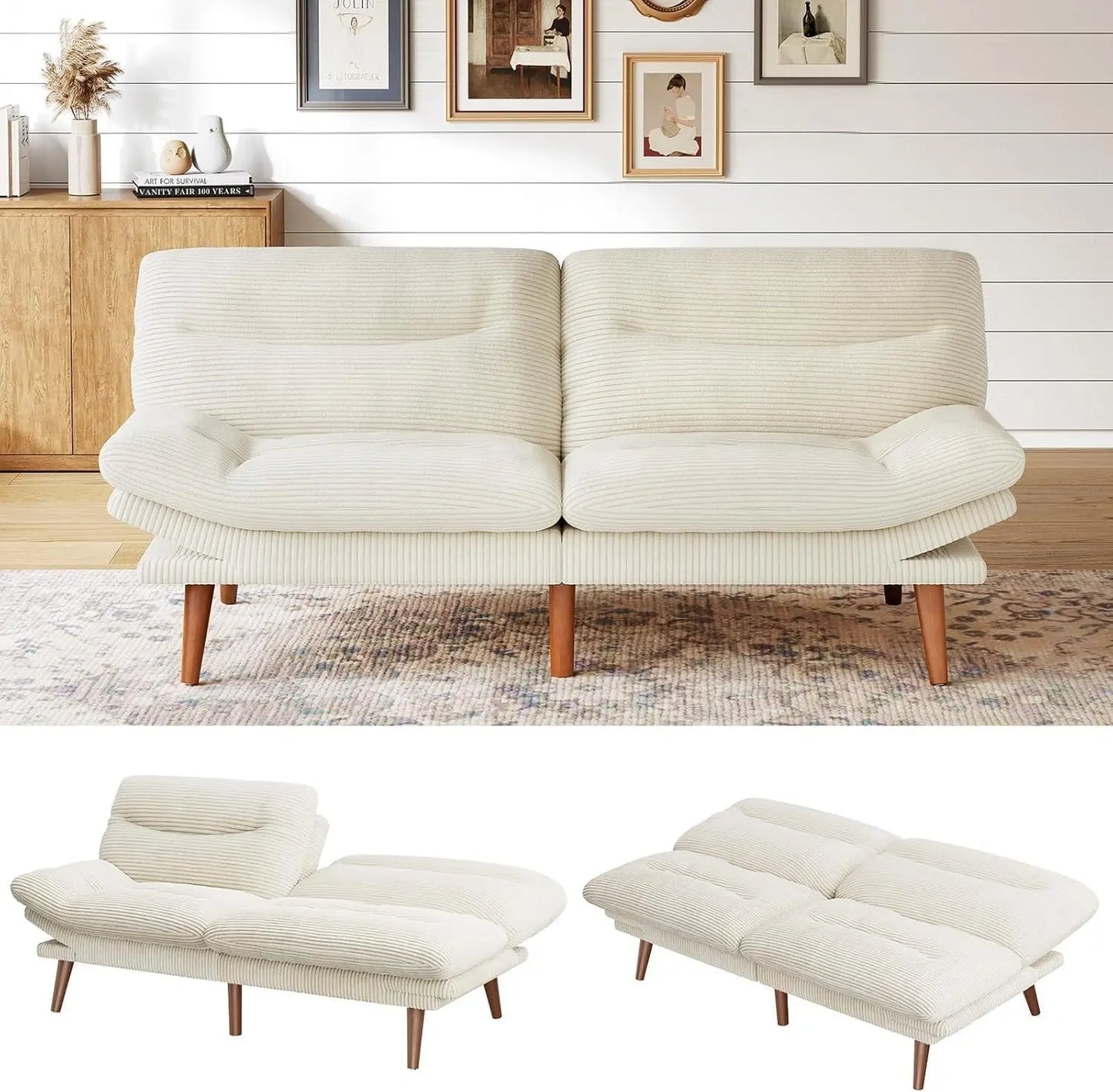 Everyday EssentialsOnline Futon Sofa Bed Adjustable