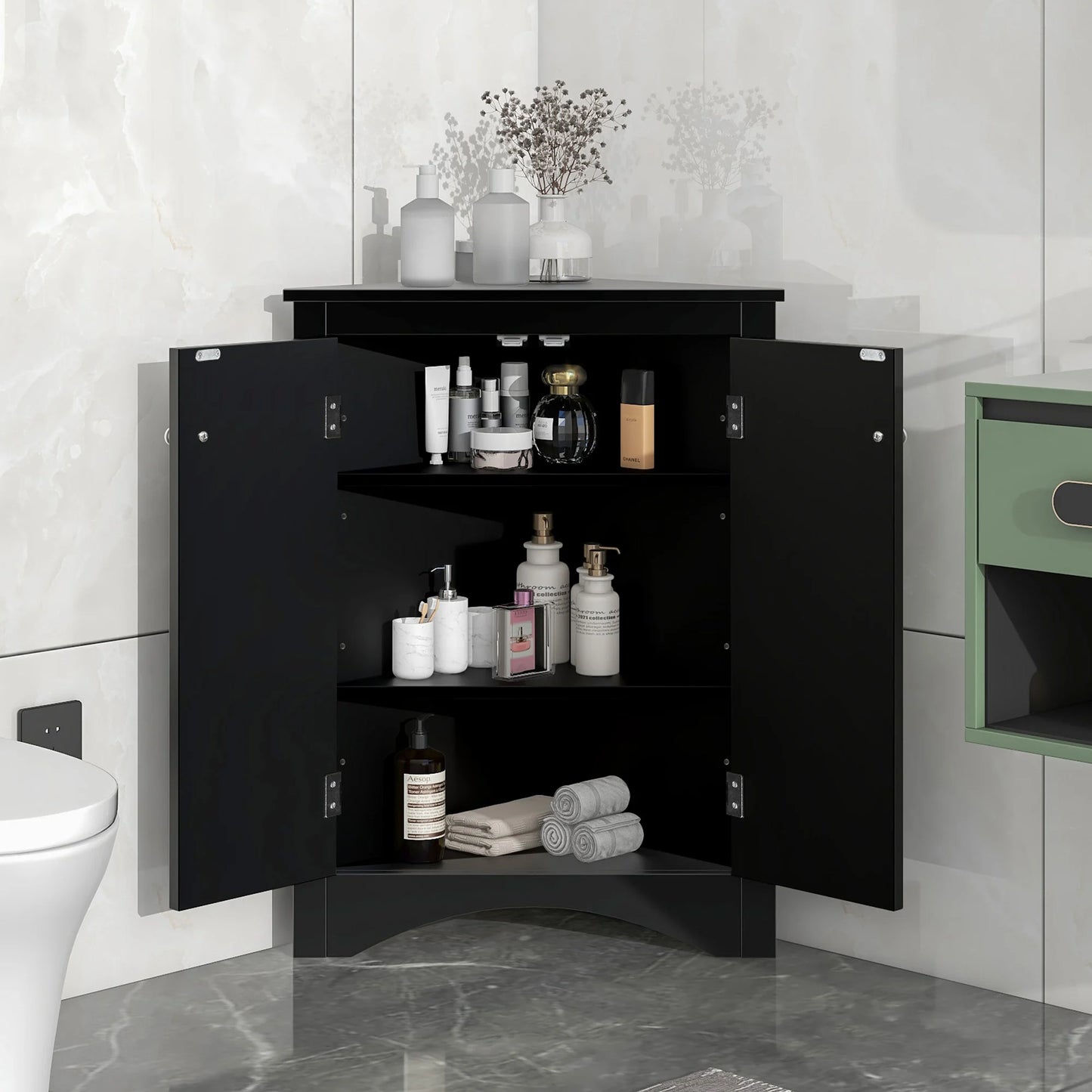 Everyday EssentialsOnline Triangle Storage Cabinet Adjustable