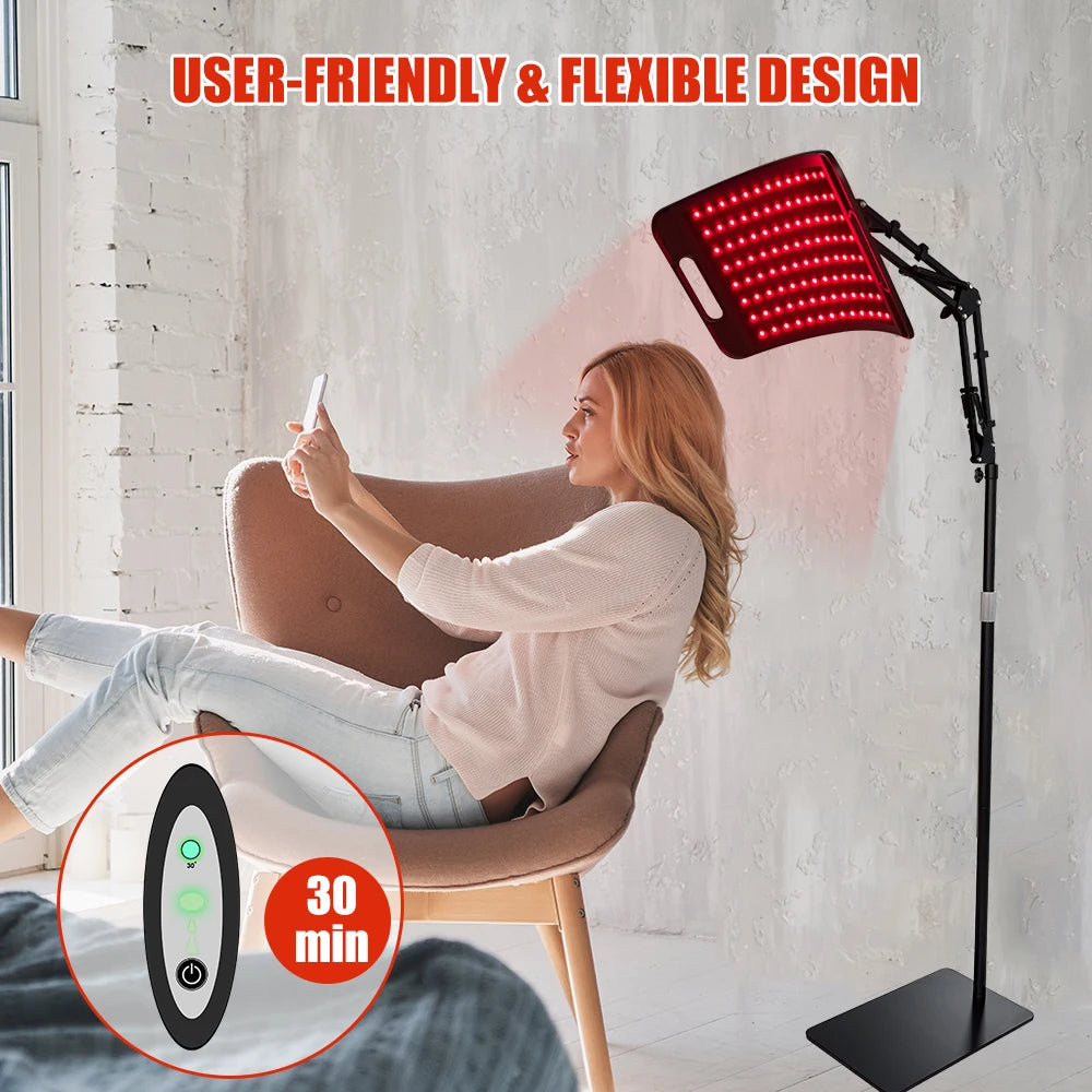 Electronic Red Light Therapy Panel for Face and Body