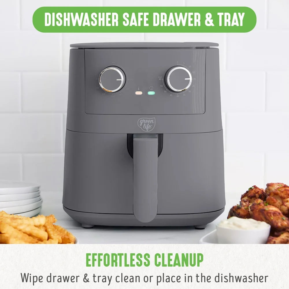 XMSJ 4.5QT Air Fryer Healthy Cooking Appliance with LED Lights