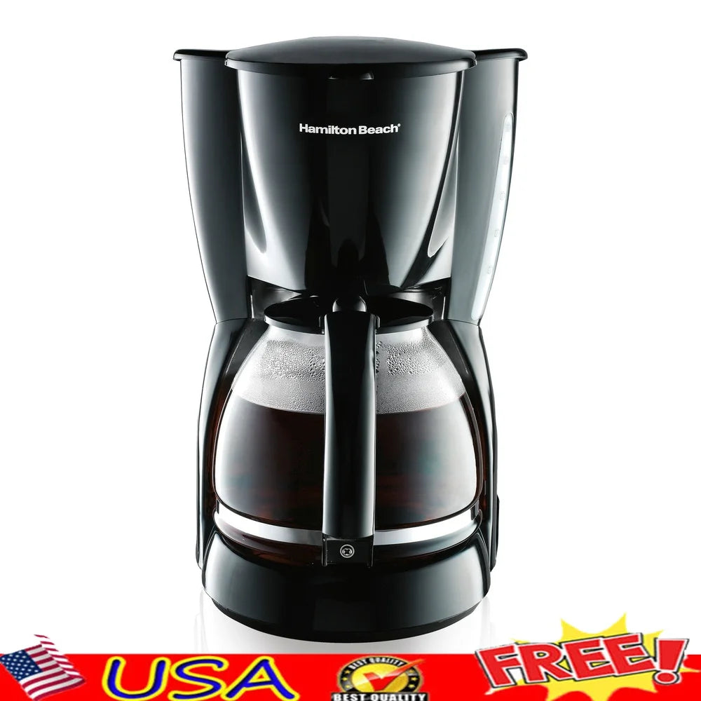 XMSJ 12 Cup Programmable Coffee Maker with Auto Shut-Off