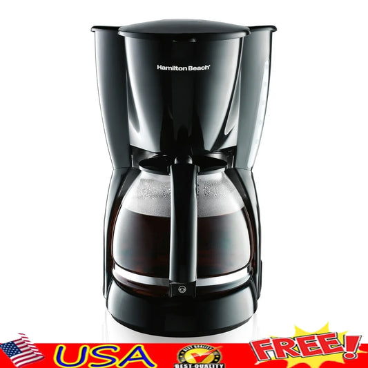 XMSJ 12 Cup Programmable Coffee Maker with Auto Shut-Off