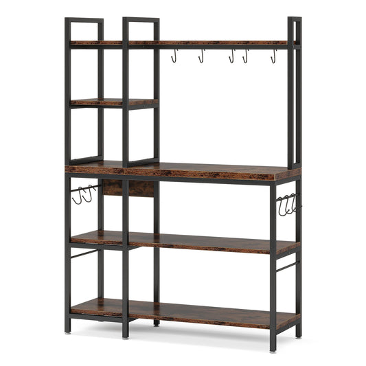 Tribesigns Kitchen Bakers Rack With Storage Shelves