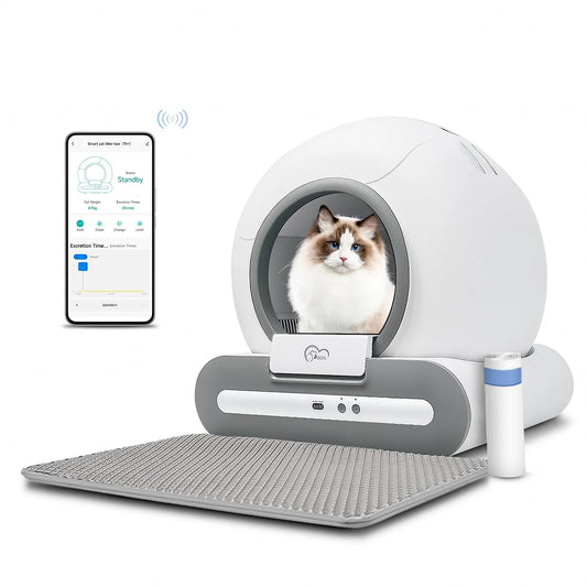 DOEL Automatic Cat Litter Box Self Cleaning With App Control