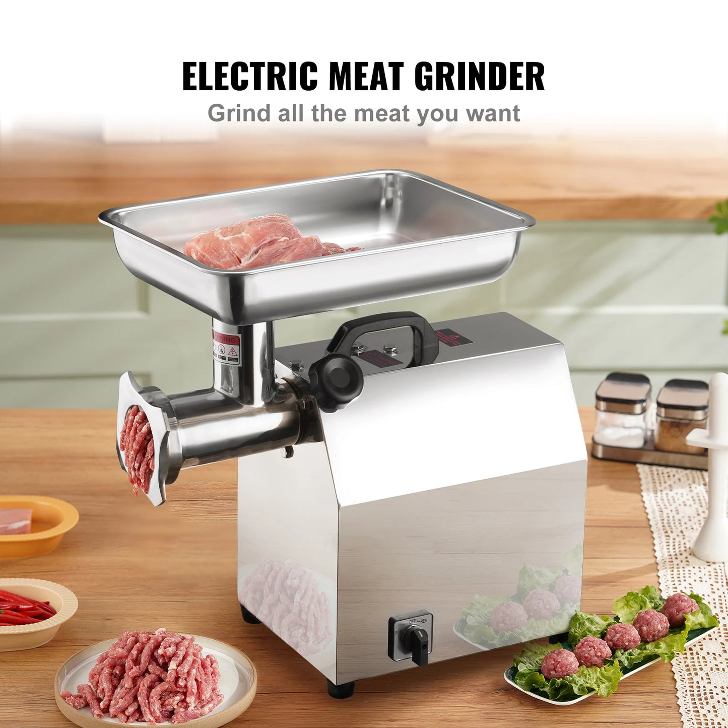 VEVOR Electric Meat Grinder Sausage Maker Filler Mincer