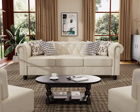 Everyday EssentialsOnline Chesterfield Sofa Set Tufted