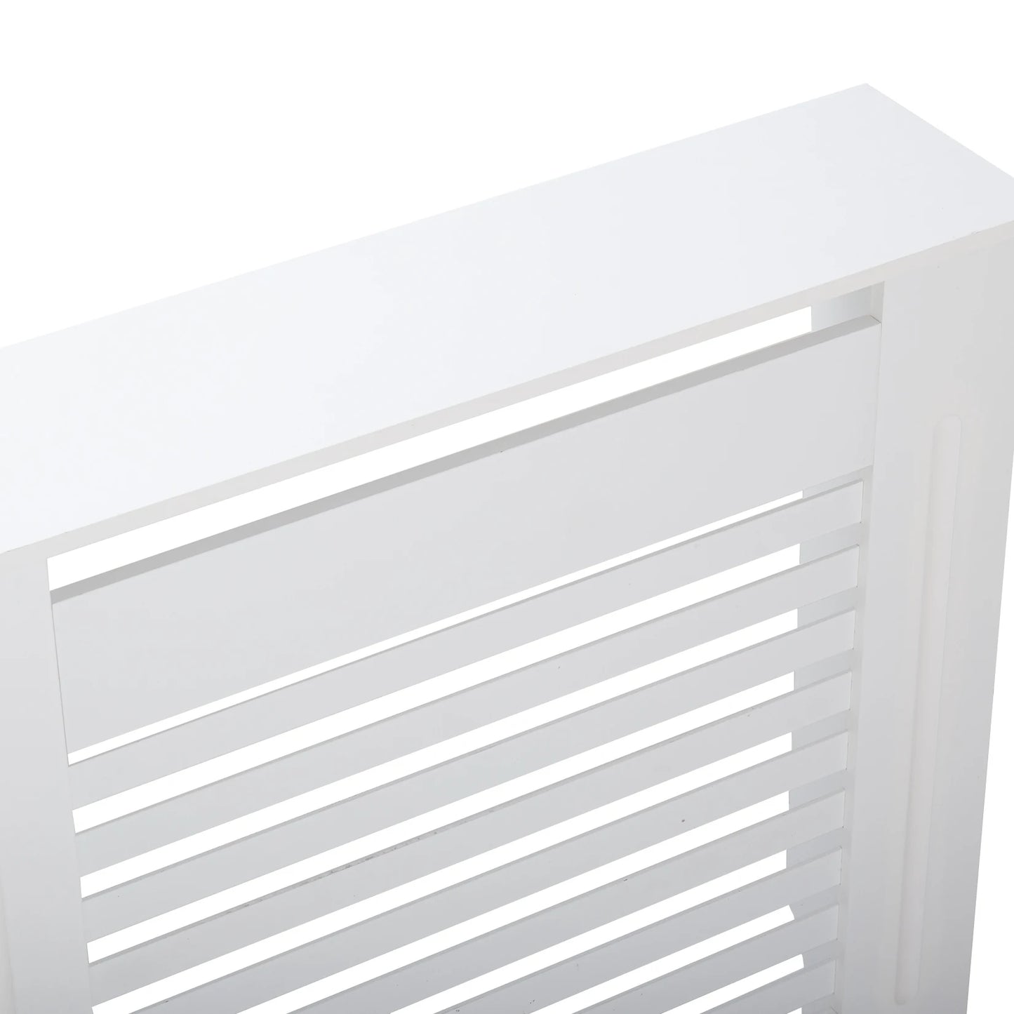 Wisfor Wood Radiator Cover Cabinet Modern Slat Heater Shelf