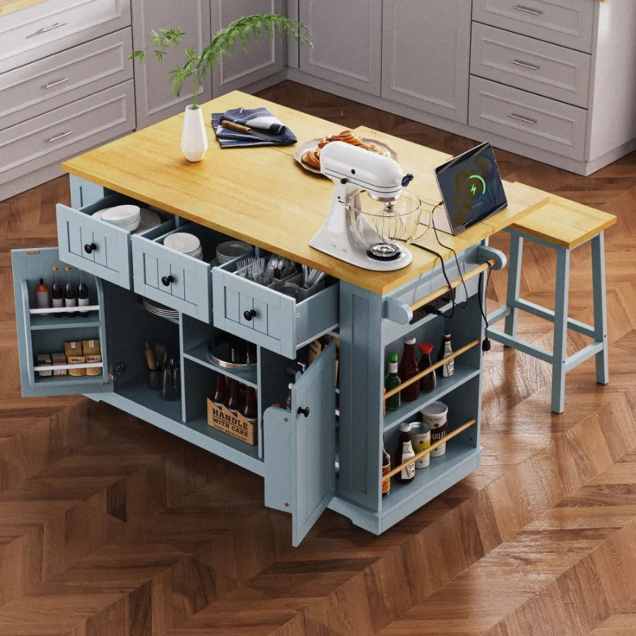 Everyday EssentialsOnline Kitchen Island Drop Leaf Cart