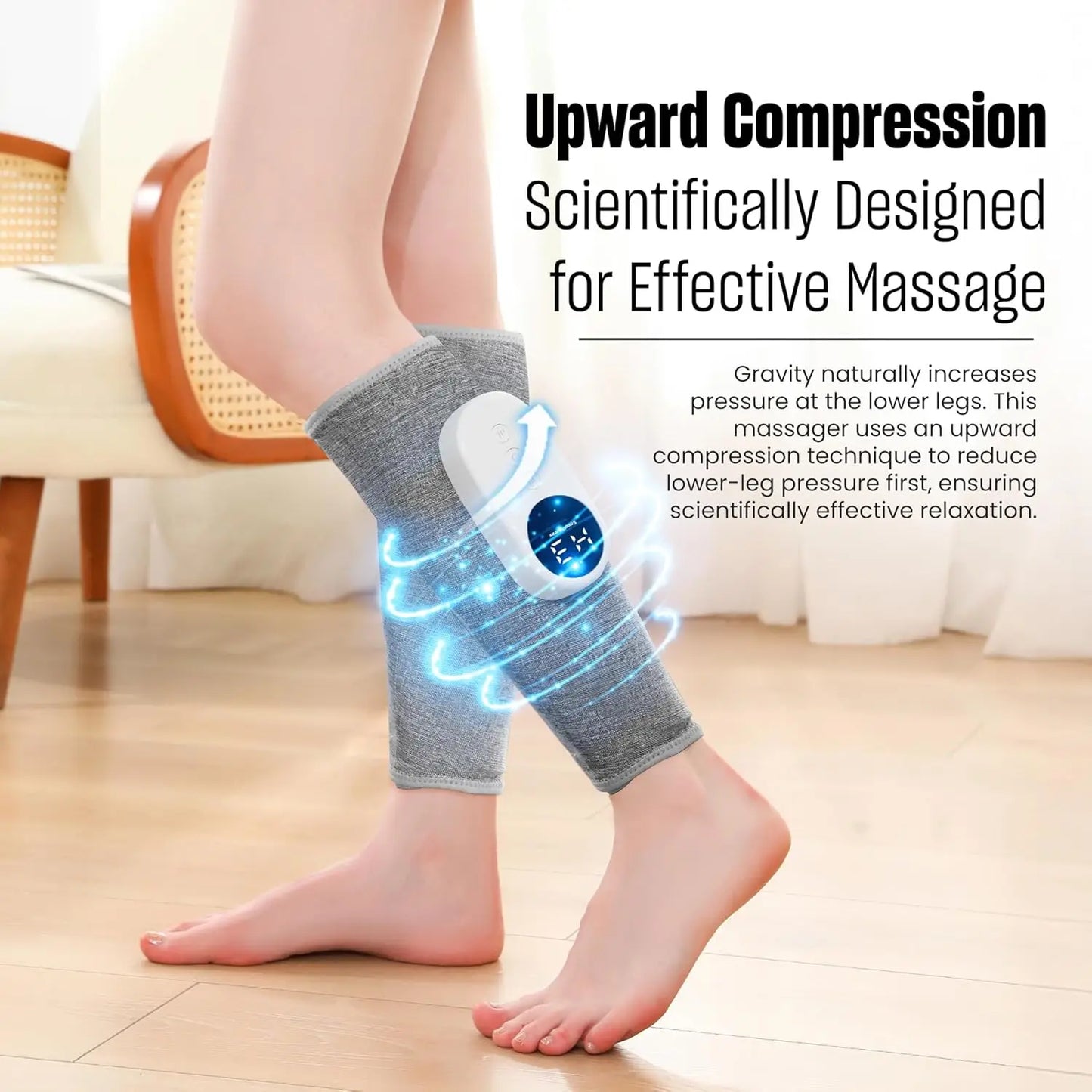 LeG Leg Massager With Heat And Compression Calf Therapy
