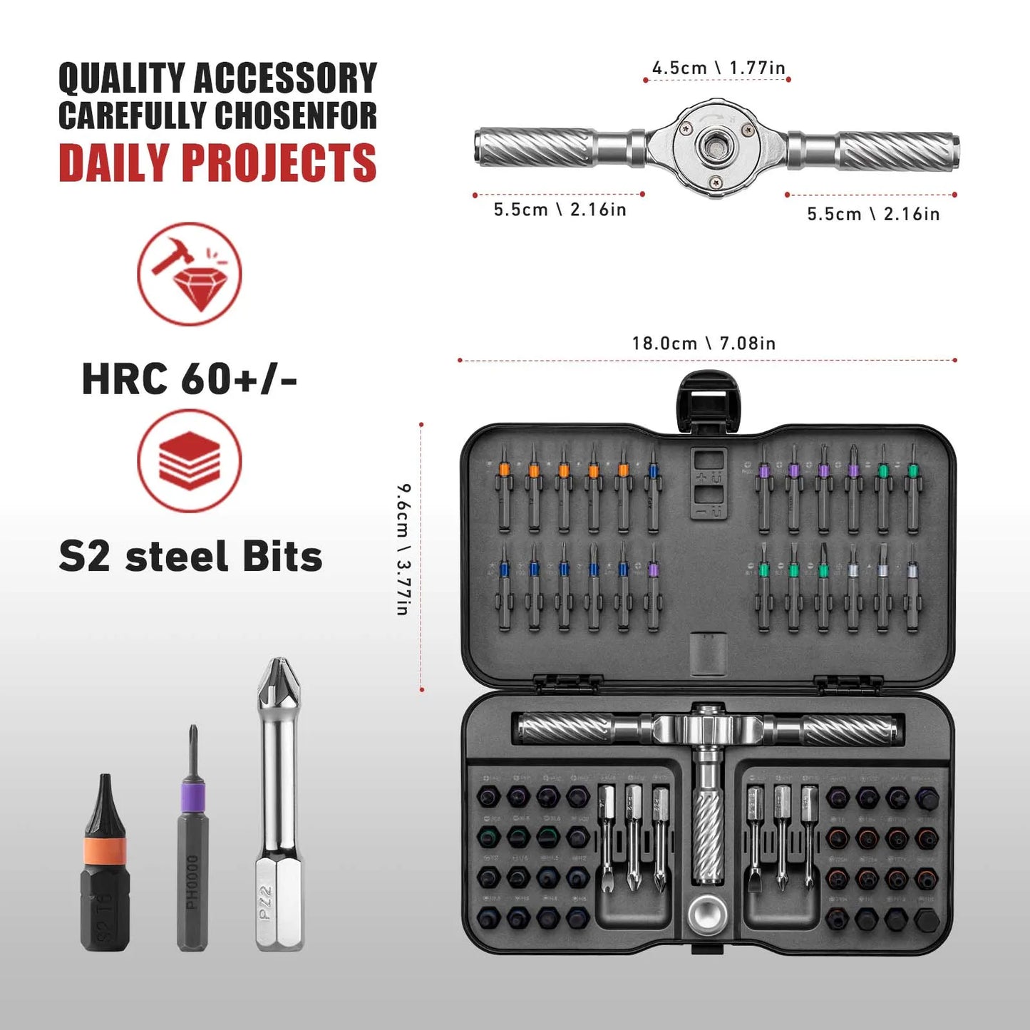 Everyday EssentialsOnline VMAN 66in1 Ratchet Screwdriver