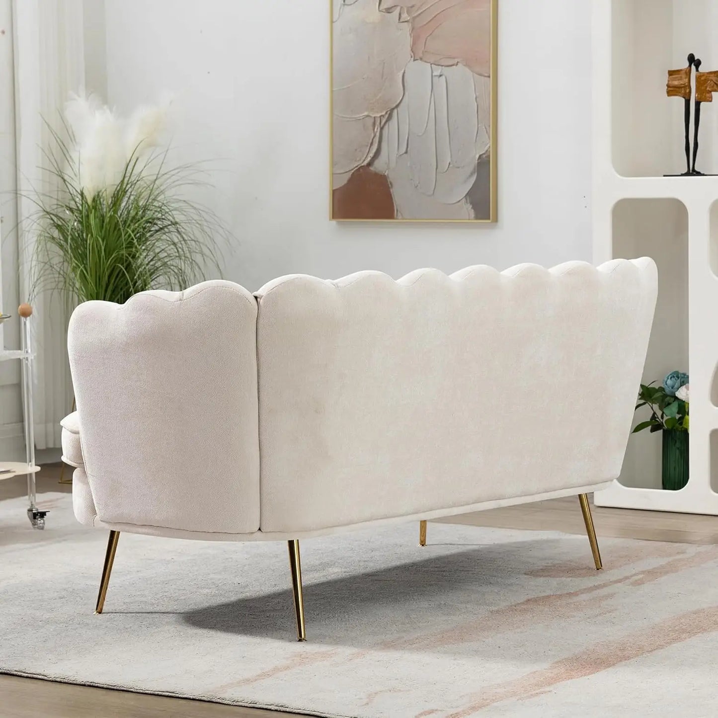 Everyday EssentialsOnline Modern Chenille Loveseat Sofa
