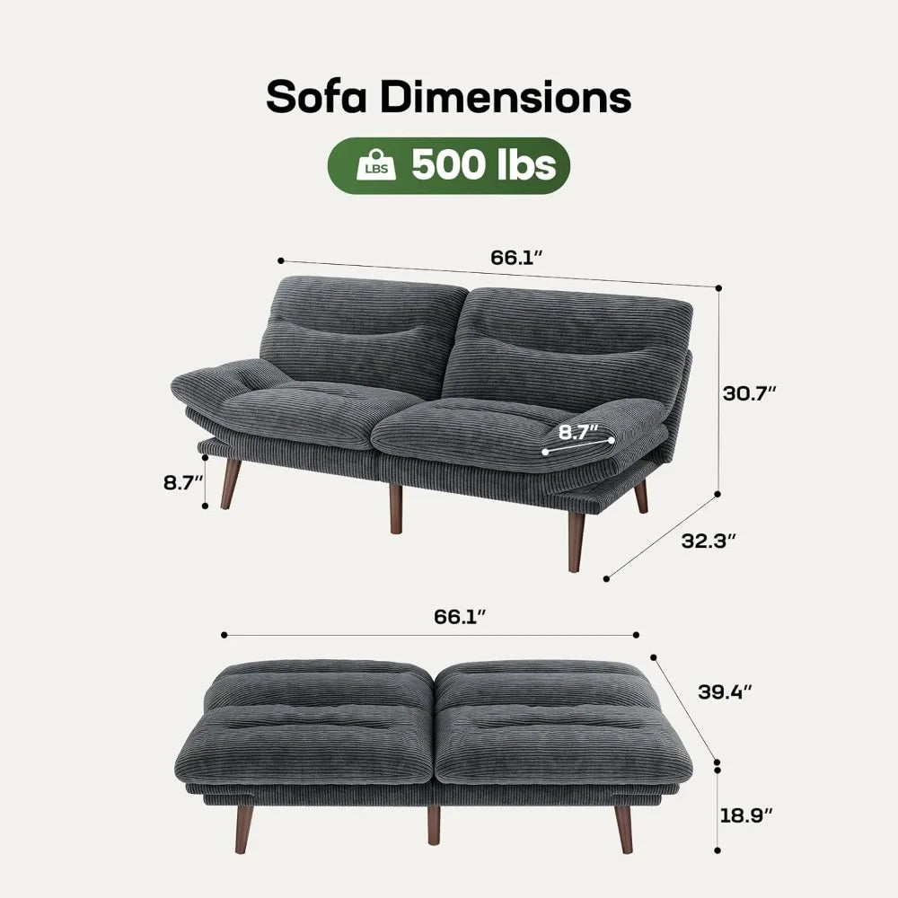 Everyday EssentialsOnline Futon Sofa Bed Adjustable