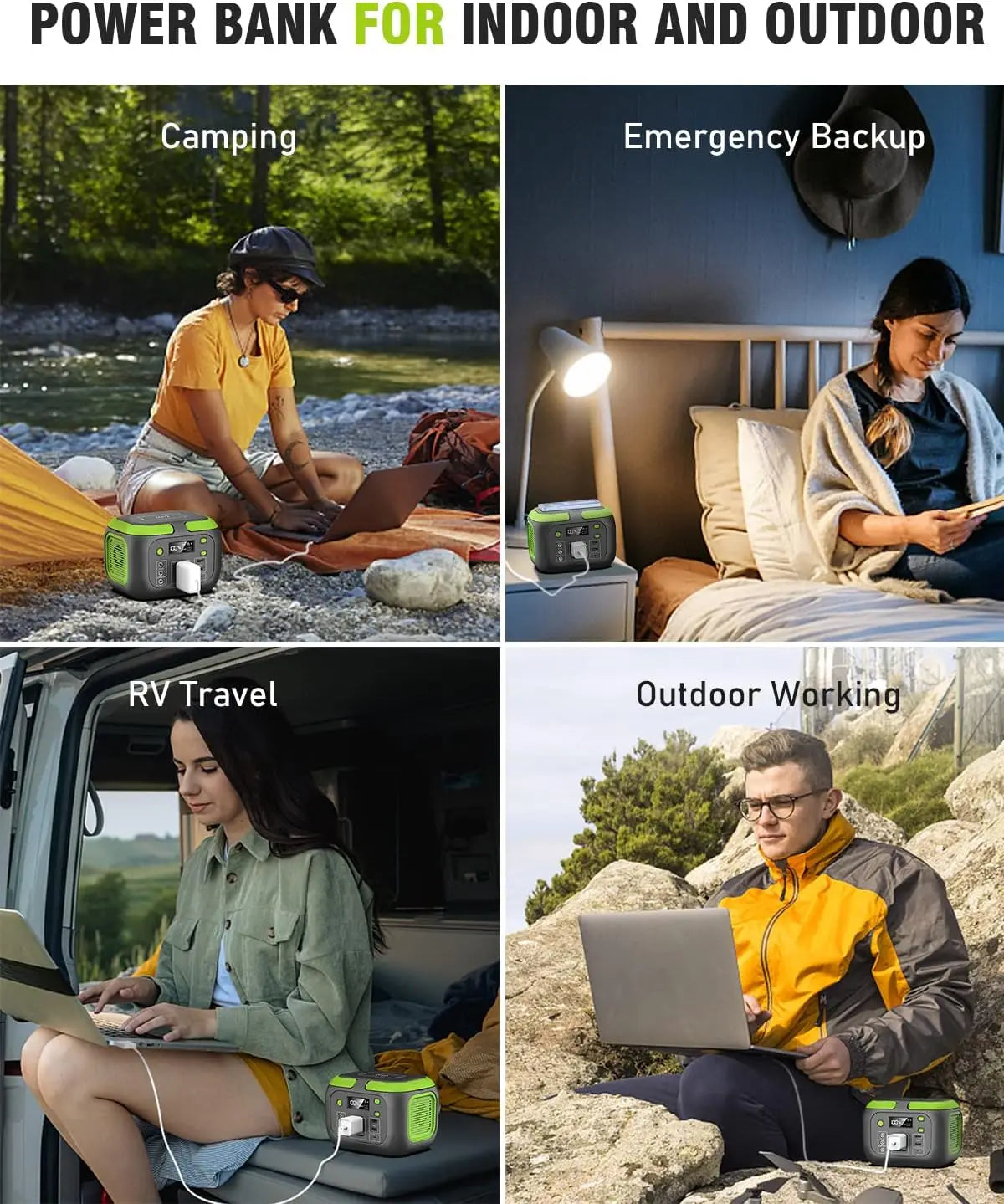 SinKeu 200W Portable Power Station Solar Generator Outdoor