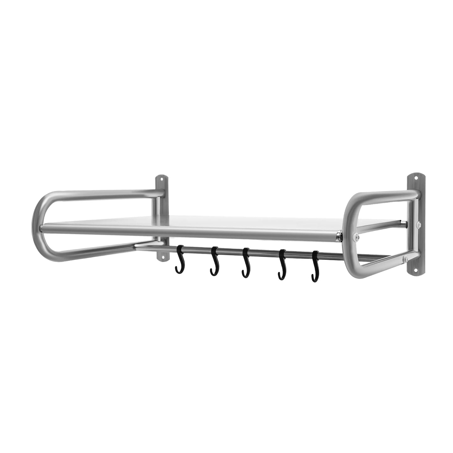 Hign-concerned Wall Mount Microwave Rack With 6 Hooks