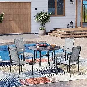 Blackwicker Rattan All Weather Patio Dining Set 5 7 9