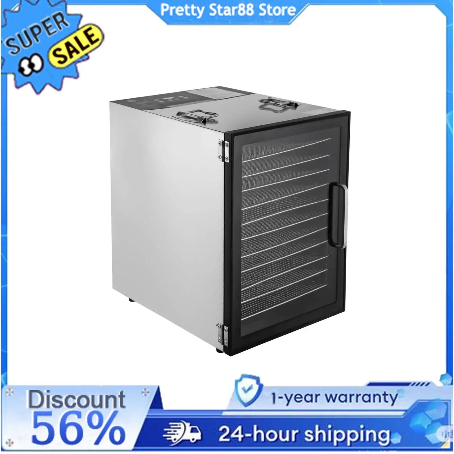 Fruit And Vegetable Tools 800W Digital Dehydrator Trays