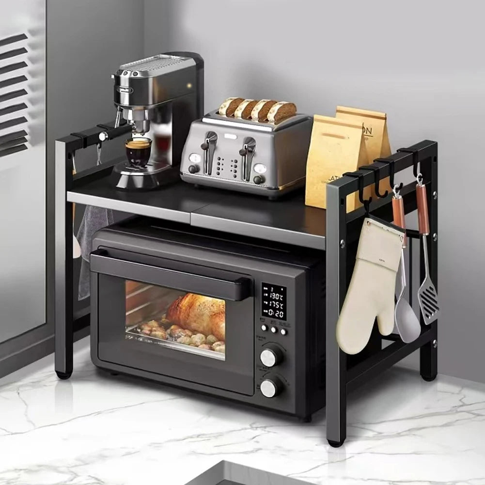 Everyday EssentialsOnline Expandable Microwave Rack 6 Hooks