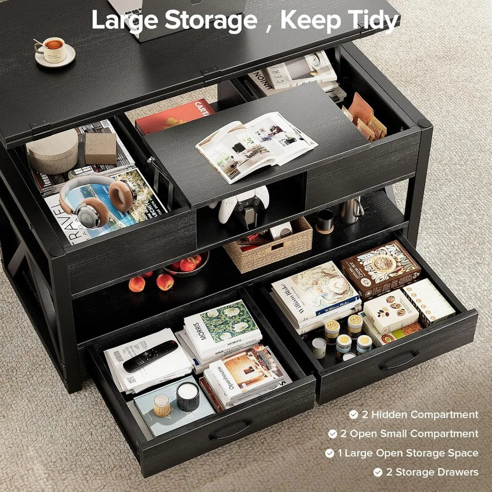 Everyday EssentialsOnline Lift Top Coffee Table Storage
