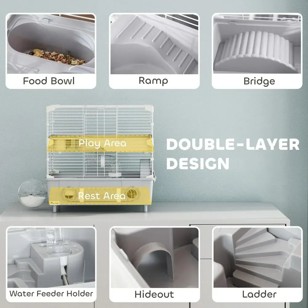 Everyday EssentialsOnline 2-Tier Hamster Cage Habitat