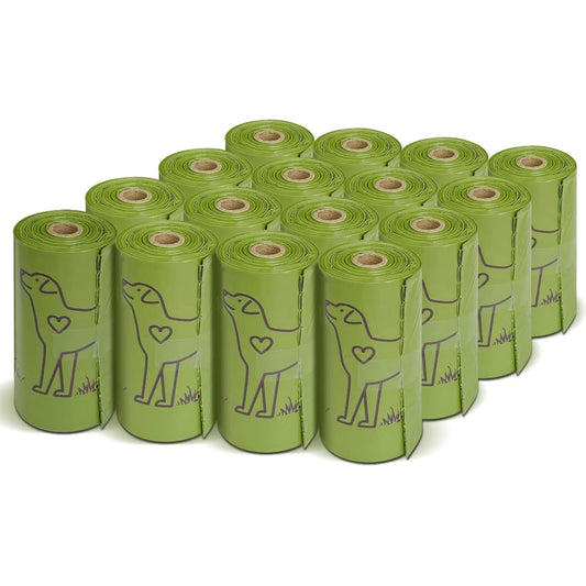 Dog Litter Thick Poop Bag Set With Dispenser And Leash Clip