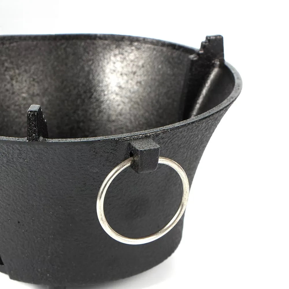 HOMEFISH Cast Iron BBQ Stove For Cooking And Camping