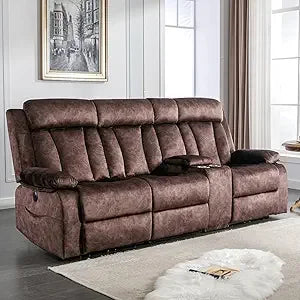RBXC 3 Seat Power Reclining Sofa With Massage USB Ports
