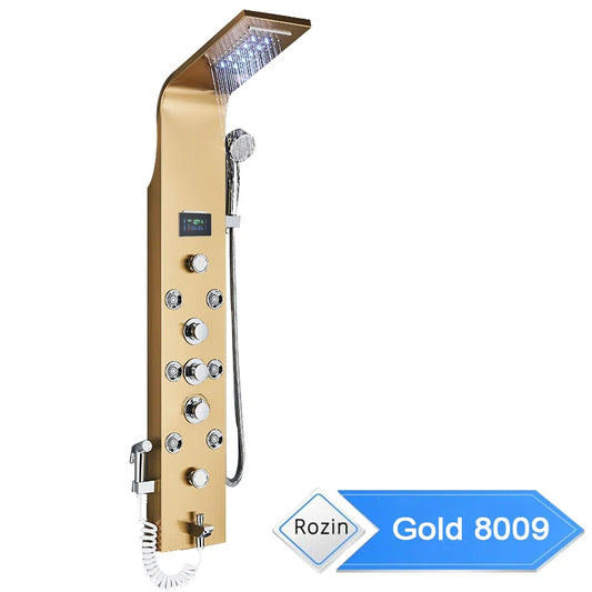 Rozin LED Shower Panel 6 Modes Digital LCD Display
