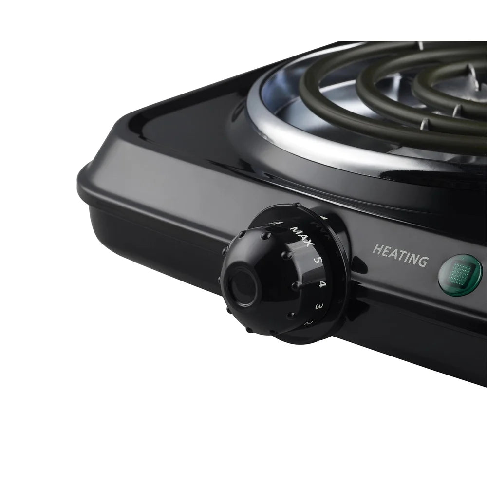 XMSJ Portable Double Burner Hot Plate 1800W Adjustable Temperature