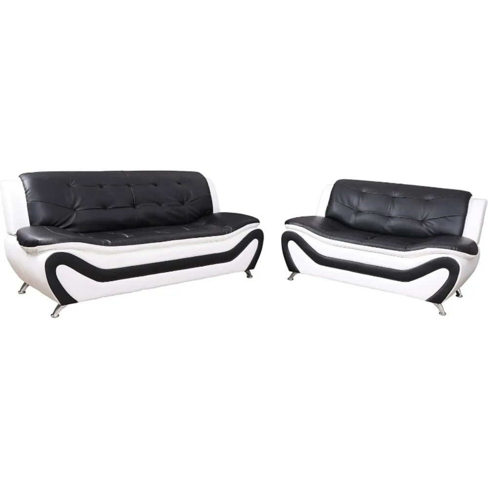 Zhuxiang Aldo Modern Sofa Set With Straight Arm Design