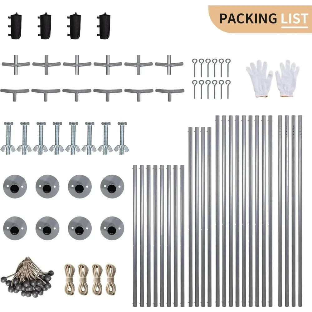 Chemical Preservative Heavy Duty Metal Carport Shelter